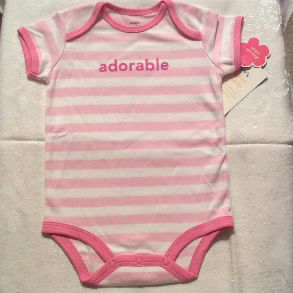 NWT "Adorable" onesie by Carter's