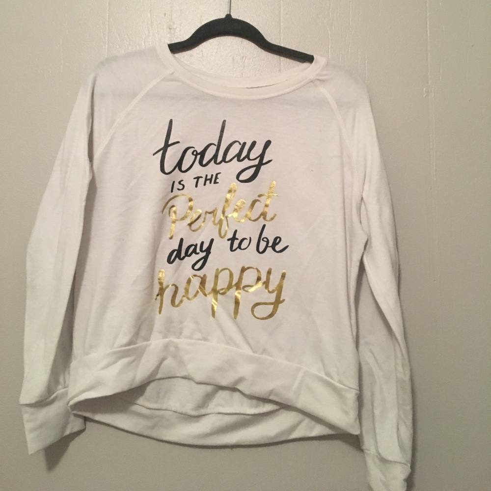 Graphic long sleeve sweater