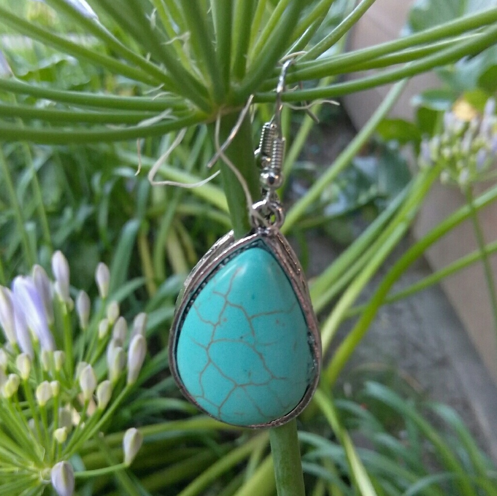 Turquoise earrings - Picture 4 of 5