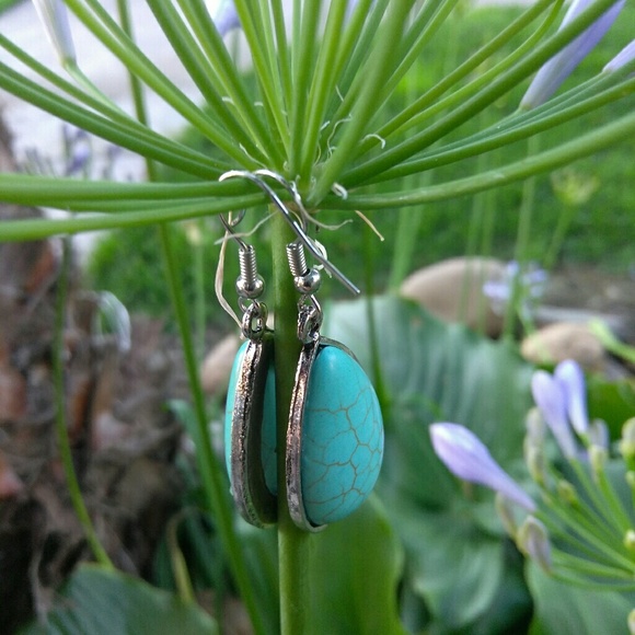 Turquoise earrings - Picture 3 of 5
