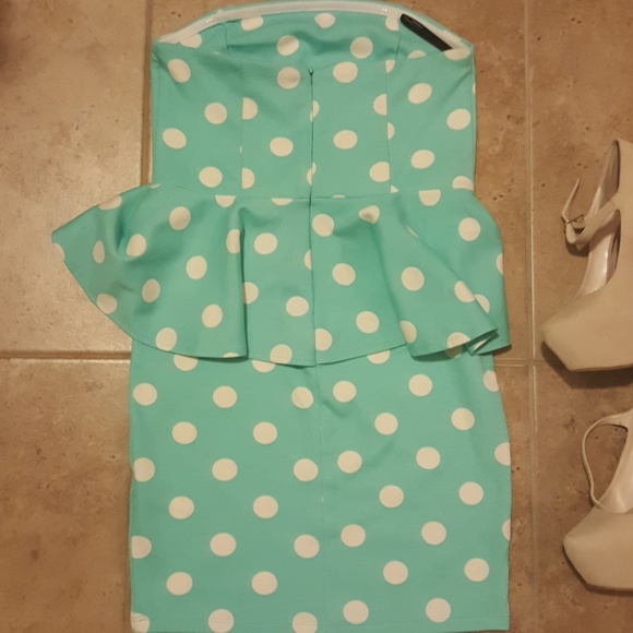 Strapless Polka dot Dress Forever 21 - Picture 3 of 3