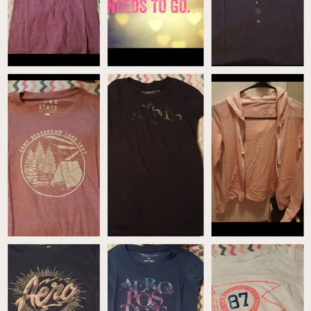 Sz small aeropostale lot shirts new with tags