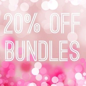 20% off all bundles ❤ offers are always welcome 😊