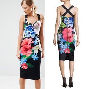 Ted Baker London Alexie floral midi dress