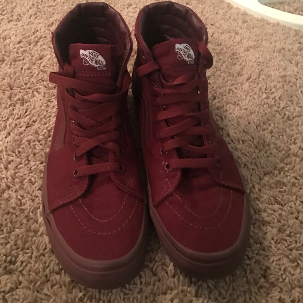 Maroon Vans LIKE NEW