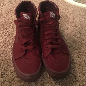 Maroon Vans LIKE NEW