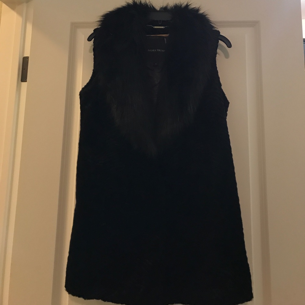 Velvet and Faux Fur Vest