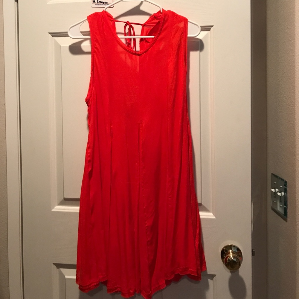 Burnt orange flowy Dress