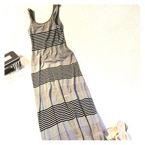 Black & White Striped Maxi