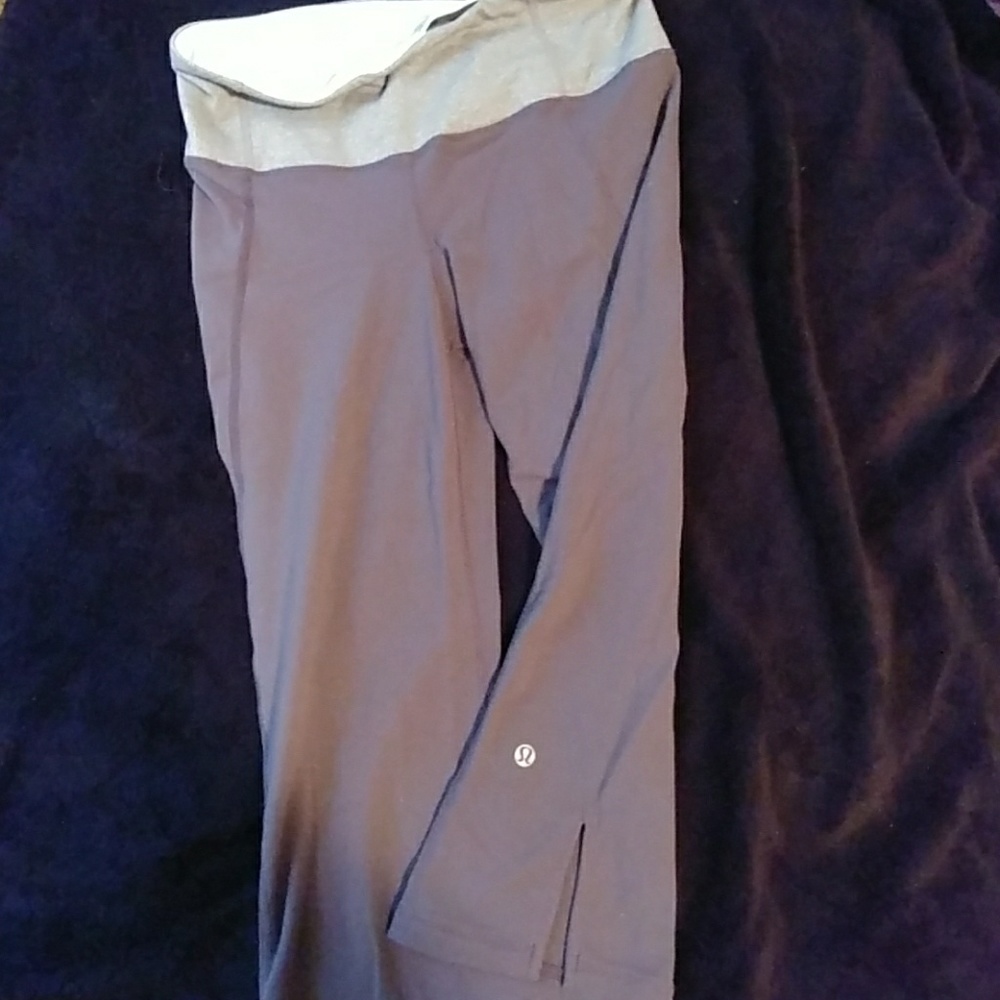 Lululemon gray legging crops 6