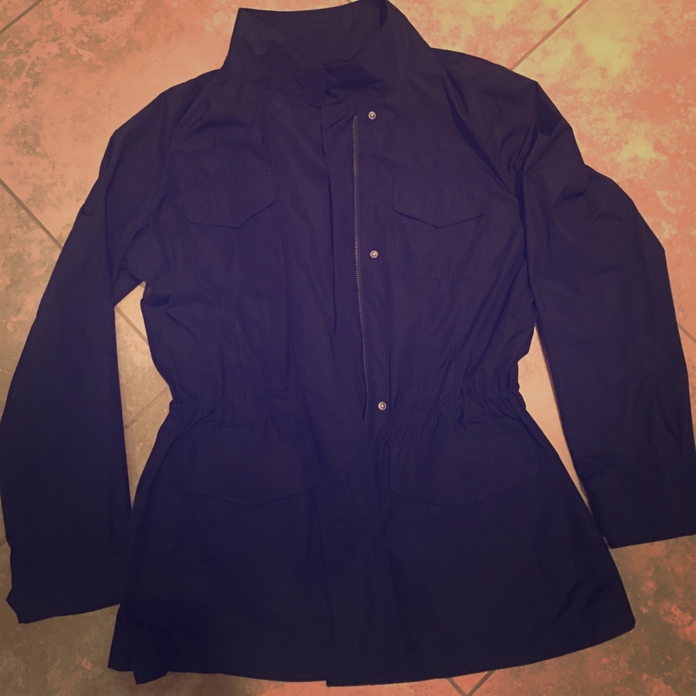 J.Jill lightweight navy anorak