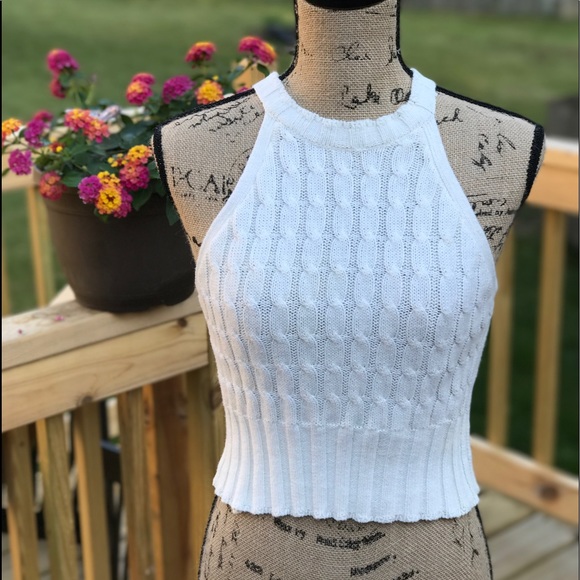 Cable knit crop top - Picture 1 of 1