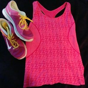 Pink Zella Running Razor Back large