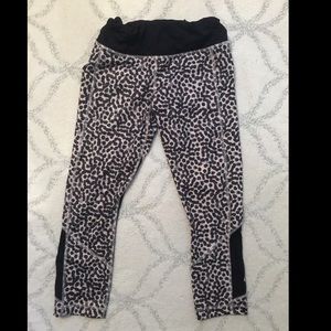 Cheetah Print Pace Rival Lululemon Crops