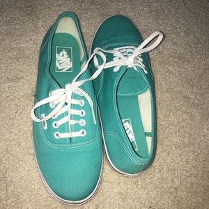 Mint green Vans shoes size 7.5 in men