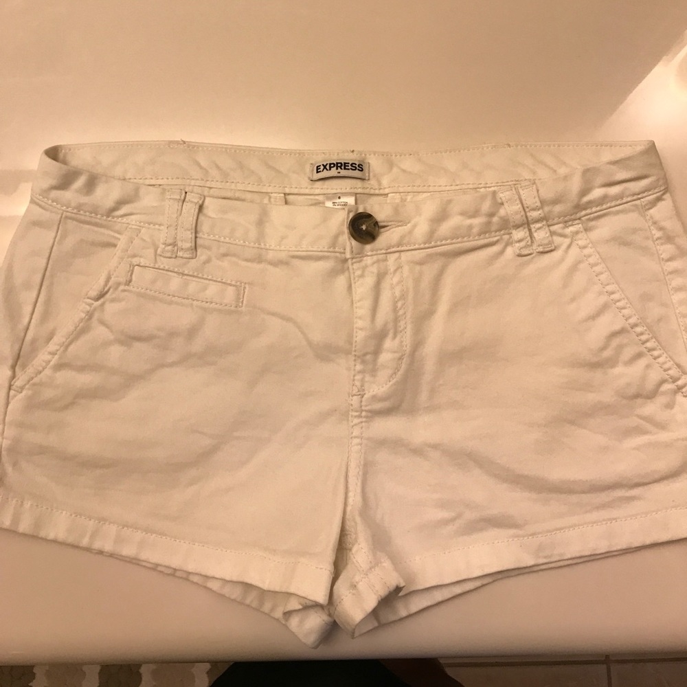 Express white shorts
