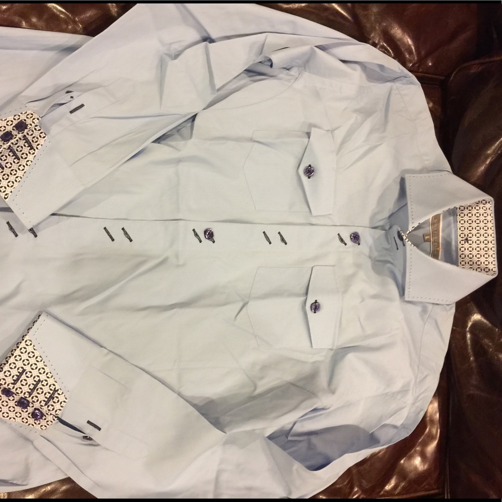 High collared dress shirt