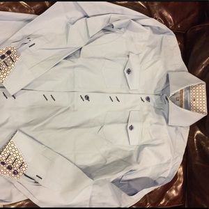 High collared dress shirt