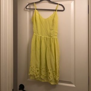 Yellow scalloped Dress