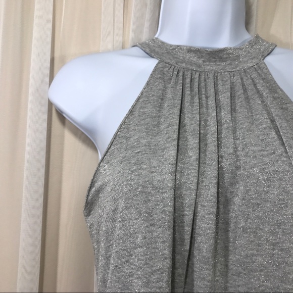 Michael Stars Silver Halter Trapeze Dress - Picture 2 of 7