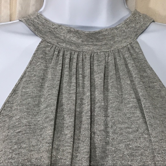 Michael Stars Silver Halter Trapeze Dress - Picture 3 of 7