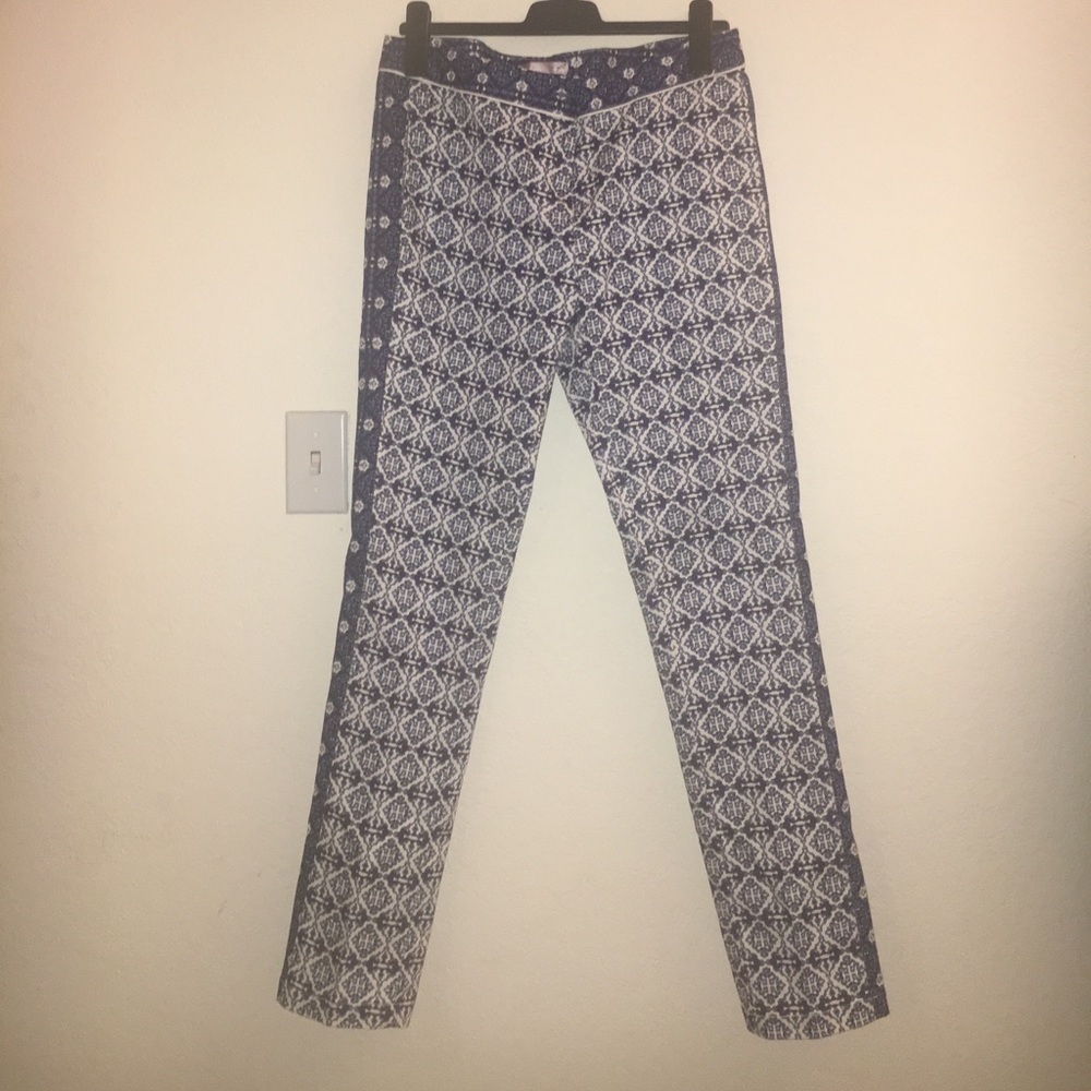 Blue pattern trousers
