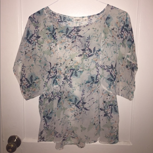Floral Print, Flowing, Size Medium Shirt - Picture 1 of 2