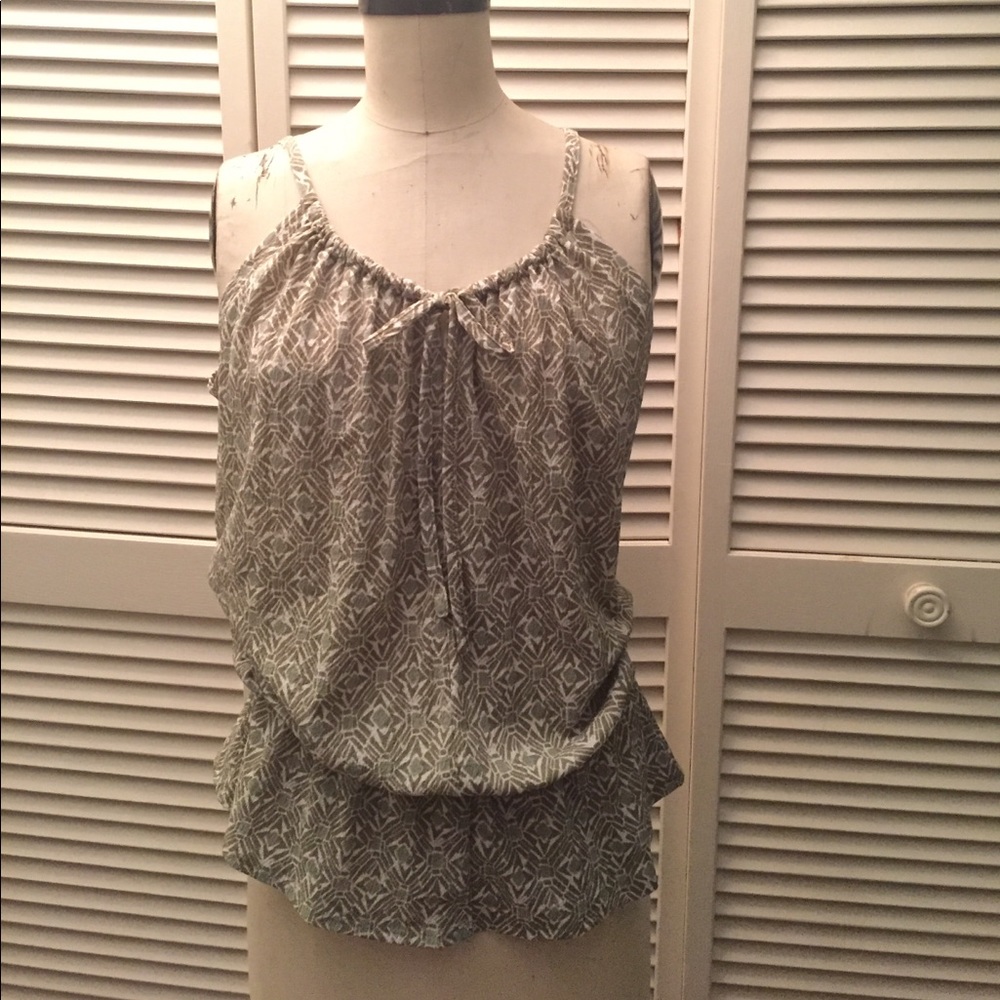 Fern green spaghetti strap top NWT