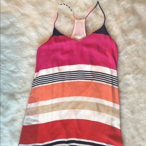 Multicolored Striped Shift Dress