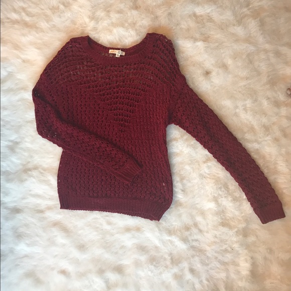 See-through Red Sweater - Picture 1 of 1