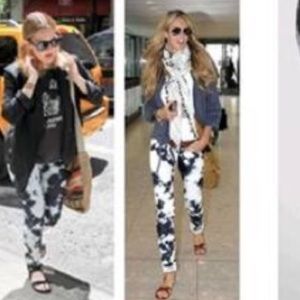 AS SEEN ON KHLOÉ - CURRENT ELLIOT tiedye pants