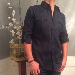 Mens long sleeve button up