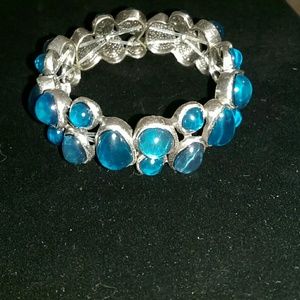 Lyra Teal Bracelet (stretch) Grace Adele