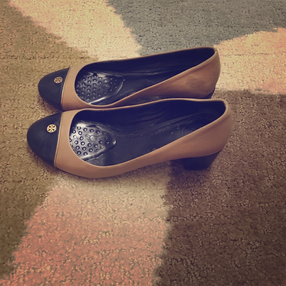 Tory Burch two-tone heels