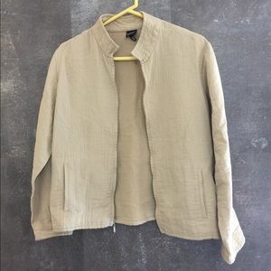 Womens Eileen Fisher Jacket  Size M Cream