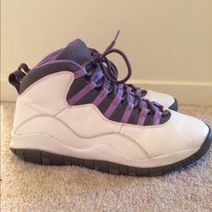 Womens Jordan Retro 10's violet purple