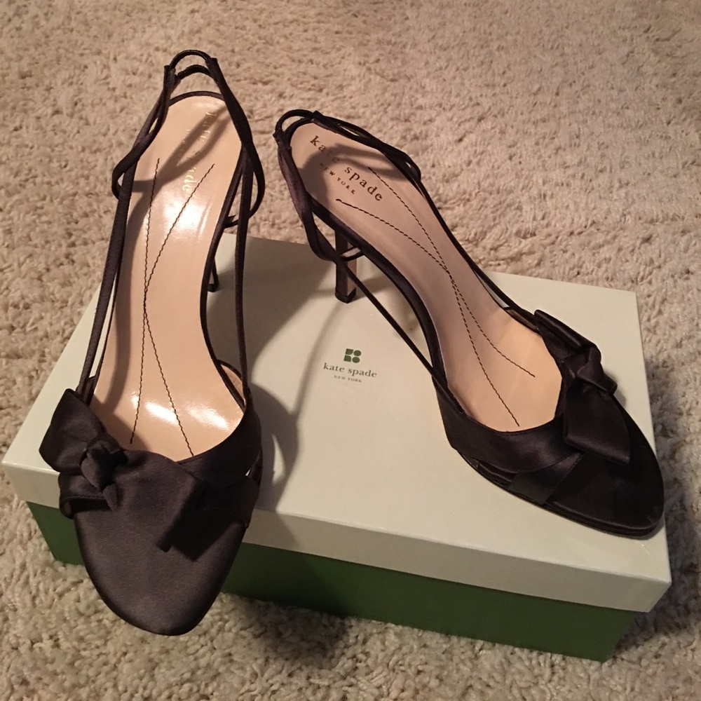 Kate spade Lover Chocolate/Satin dress shoes