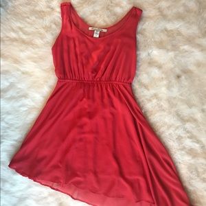 Coral Asymmetrical Dress