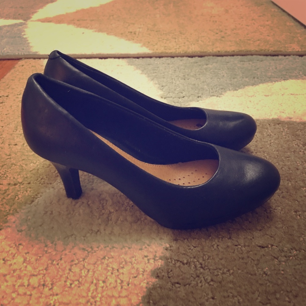 Clarks heels (never worn)