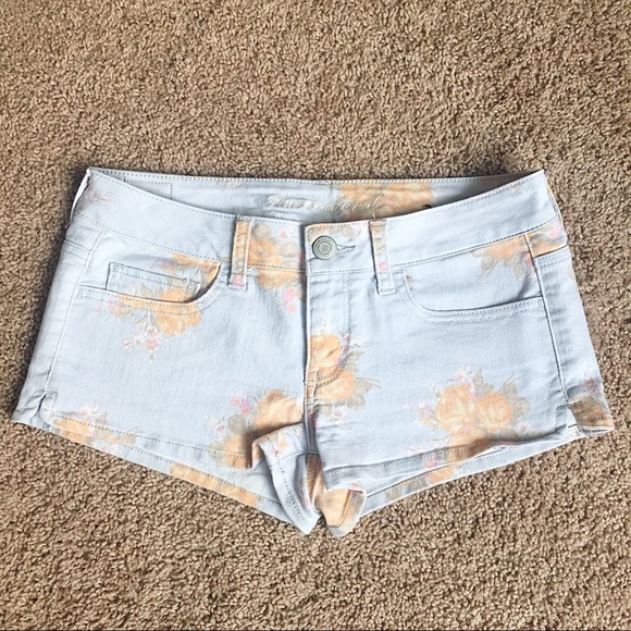 EUC American Eagle Floral Print Shorts - Picture 1 of 4