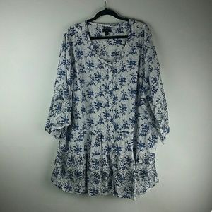 3X Floral Blouse
