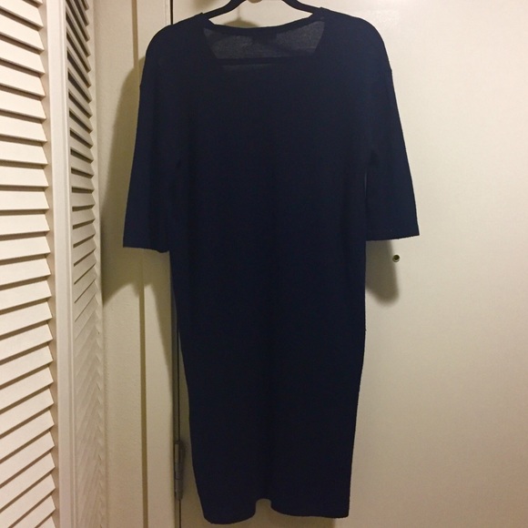 Demylee NY Cashmere/Wool/Silk Navy Sweater Dress S - Picture 5 of 7