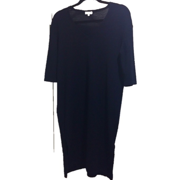 Demylee NY Cashmere/Wool/Silk Navy Sweater Dress S - Picture 1 of 7
