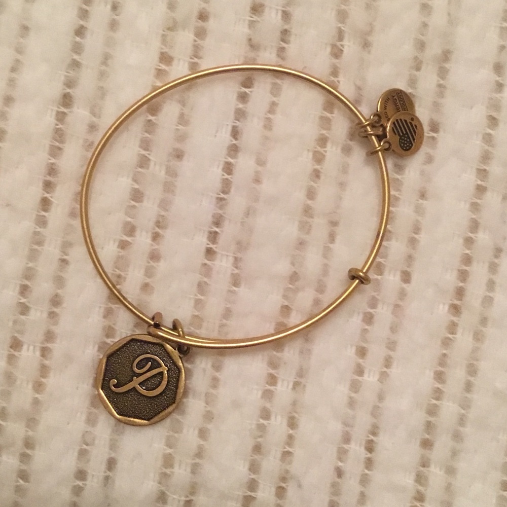 ***PRICE REDUCED*** Alex & Ani "P" charm bangle