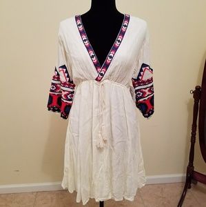 Aztec low v-neck dress!