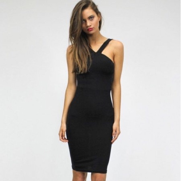 NWT *LAST ONE* Divine High Neck Bodycon Dress by Lioness - Picture 2 of 3