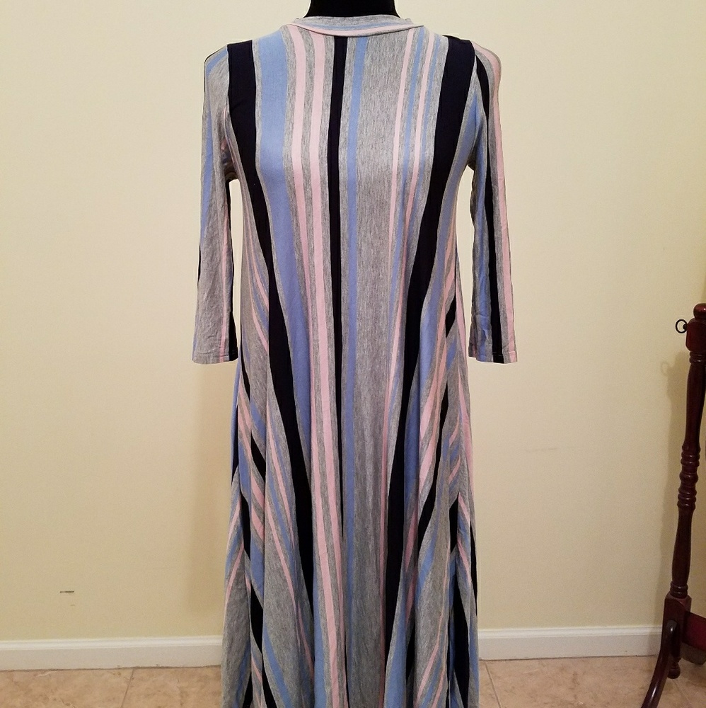 Vertical stripe midi!