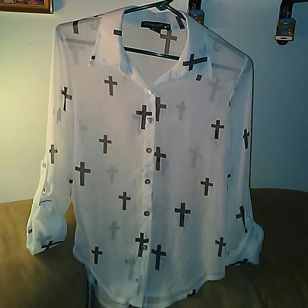 White Living Doll Blouse