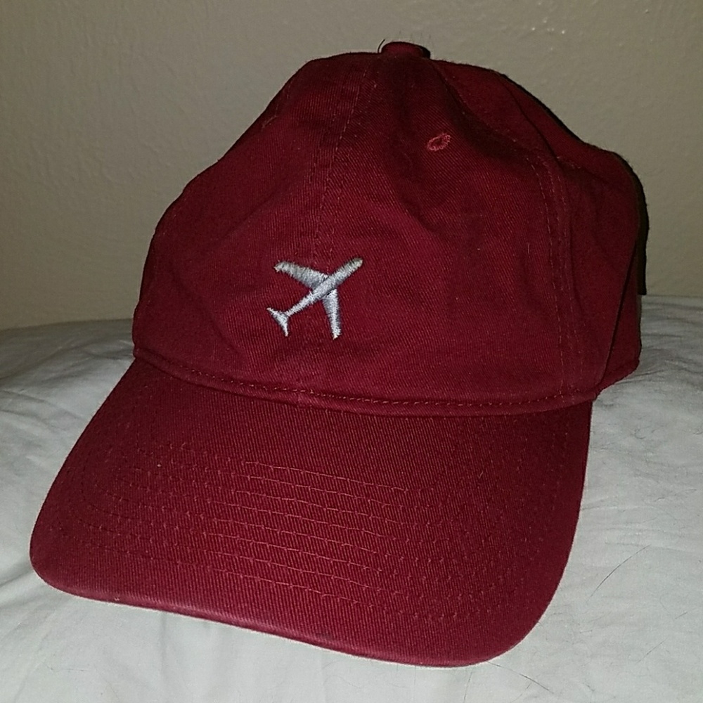 Burgundy red baseball cap