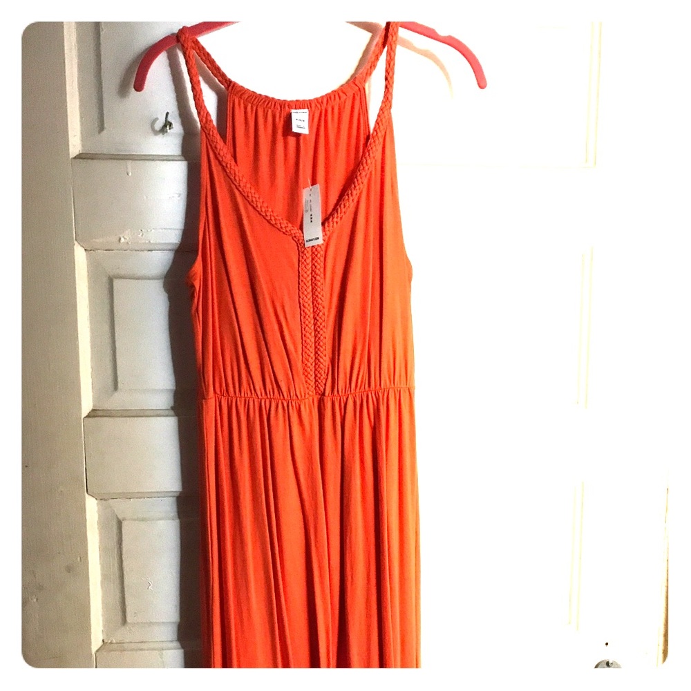 Old Navy orange Maxi dress!